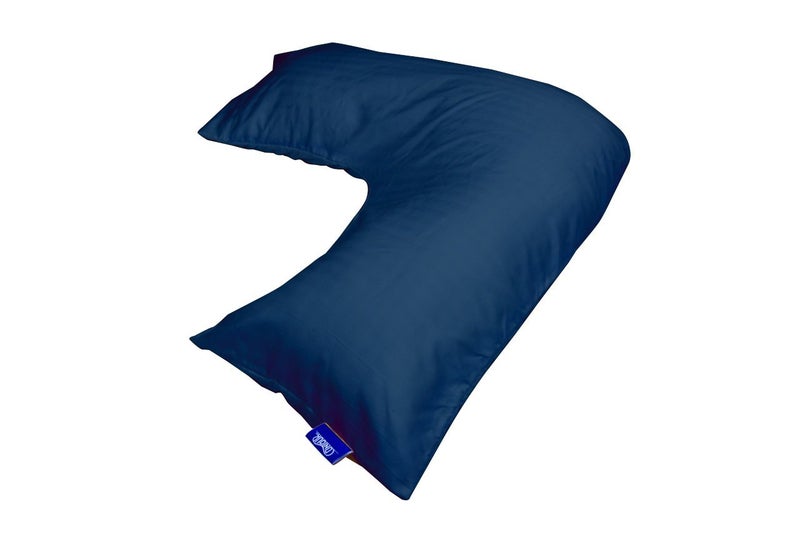Contour Products L Pillow Case, Navy, Made Specifically for The Contour Products L-Shaped Body Pillow - Image 1